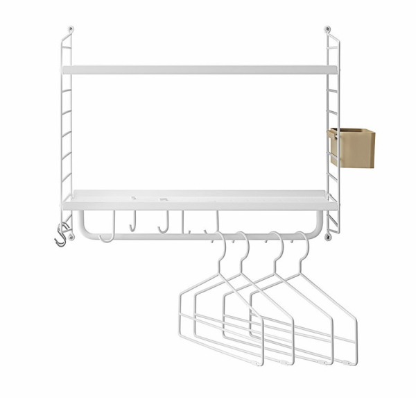 String Garderobe Hallway weiss